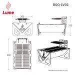 Portagrill Lume BBQ Doble - Imagen 11