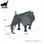 Escultura & BBQ - Elefante - Imagen 4