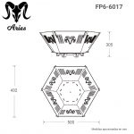 Fosa-fuego-hexagonal-size