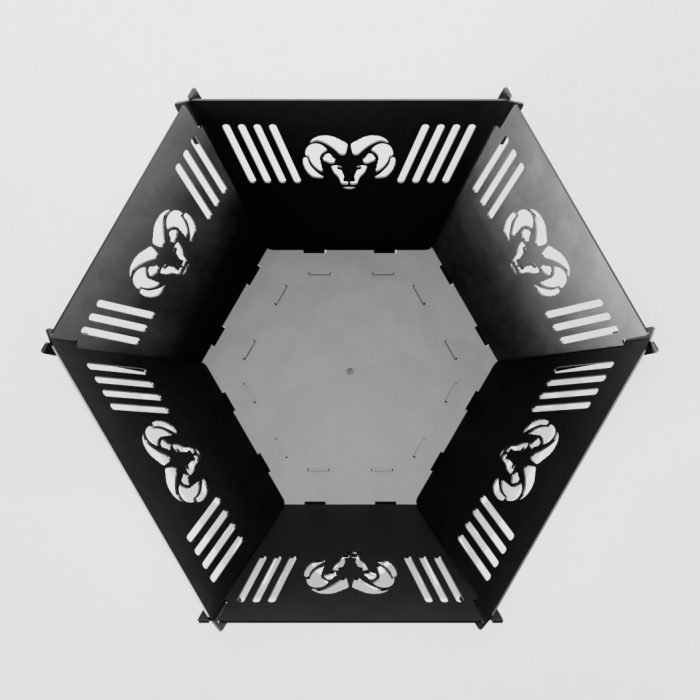 Fosa-de-fuego-Hexagonal-top