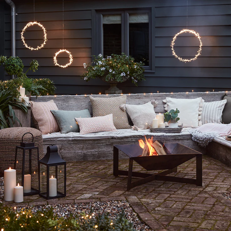 summer evenings fire pit