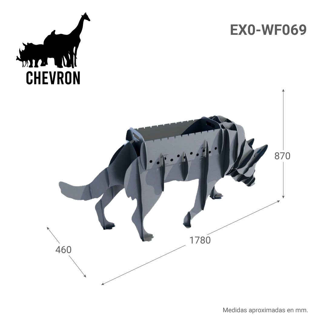EXO-WF069-04 Wolf 3D