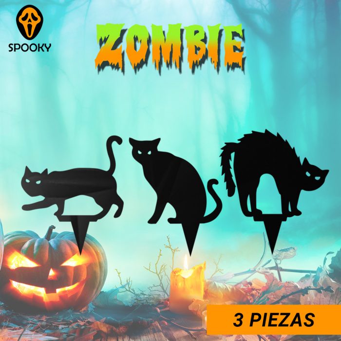 3 gatos negros
