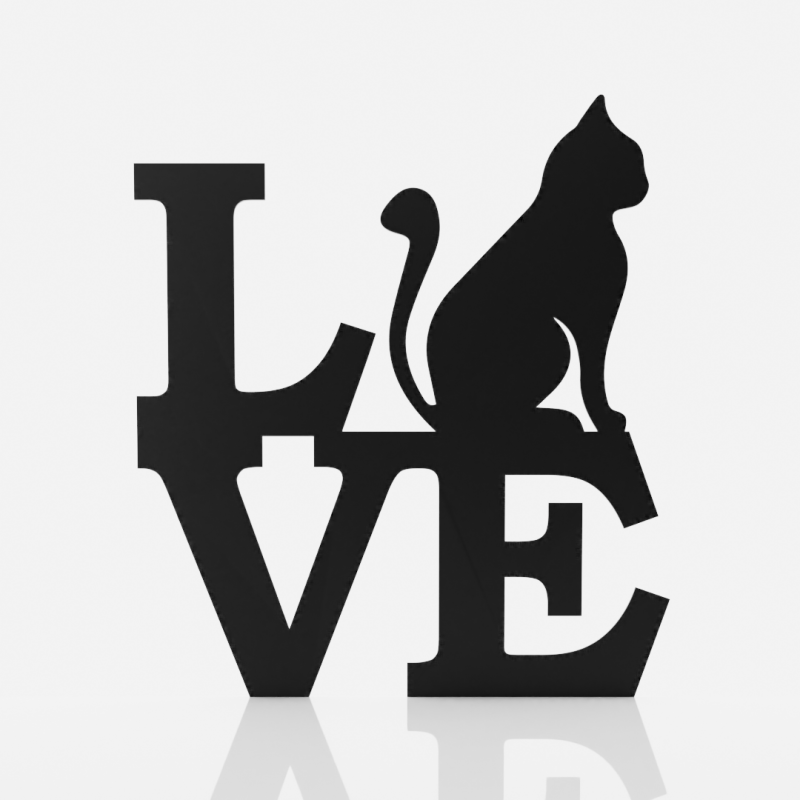 Mural Love Cat