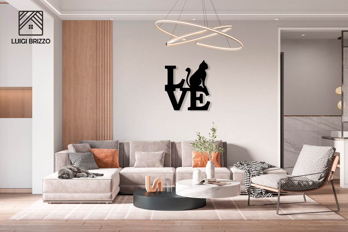 Mural Love Cat